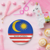 マレーシアのマレー国旗ジャルール・ジェミラン ペーパープレート (パーティー)