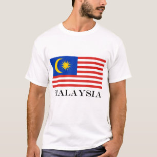 マレーシアのマレー国旗ジャルール・ジェミラン Tシャツ