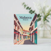 マレーシアのヨンカー通りナイトマーケット ポストカード (スタンド正面)