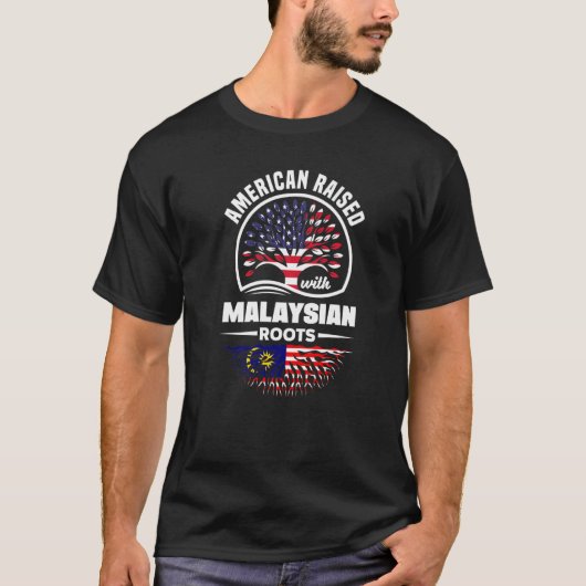 マレーシアのルーツで育ったアメリカ人マレーシアのマラ Tシャツ (正面)