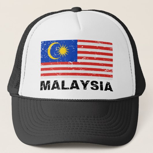 マレーシアのヴィンテージの旗 キャップ (正面)