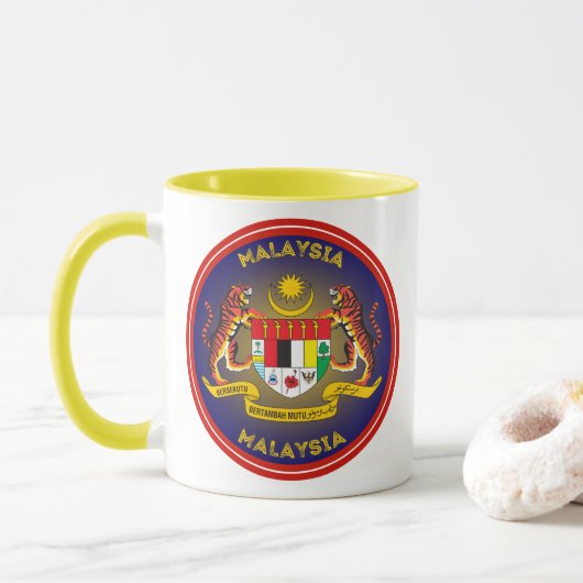 マレーシアの伝統エンブレム マグカップ (ドーナツ)