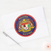 マレーシアの伝統エンブレム ラウンドシール (封筒)