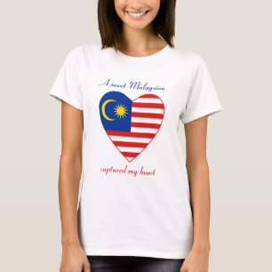 マレーシアの国旗スウィートハートTシャツ Tシャツ