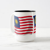 マレーシアの国旗マグ ツートーンマグカップ (正面左)