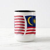 マレーシアの国旗マグ ツートーンマグカップ (中央)