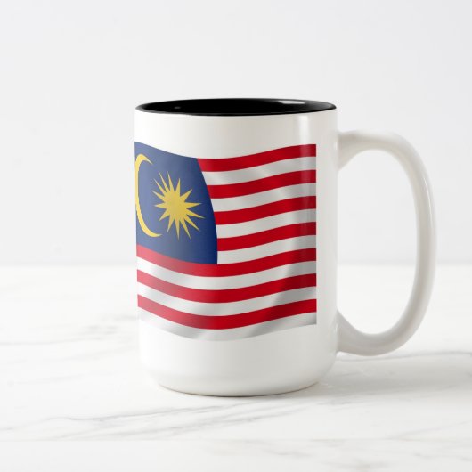 マレーシアの国旗マグ ツートーンマグカップ (右)