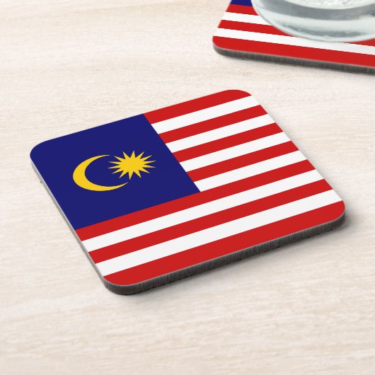 マレーシアの国旗 コースター (左側)