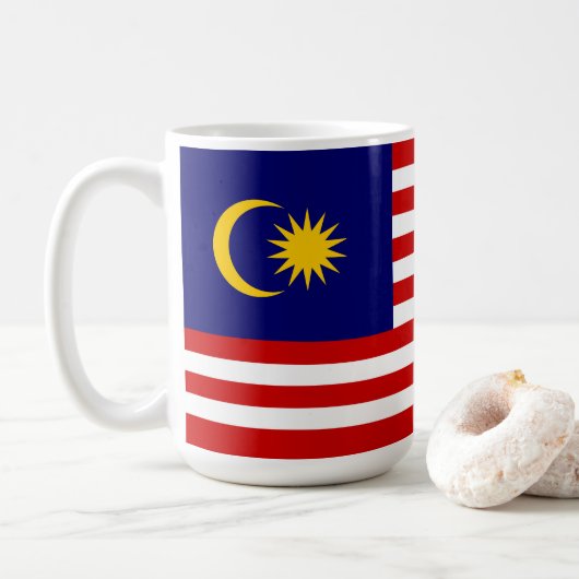 マレーシアの国旗 コーヒーマグカップ (ドーナツ)