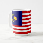 マレーシアの国旗 コーヒーマグカップ (正面左)