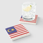 マレーシアの国旗 ストーンコースター (横)