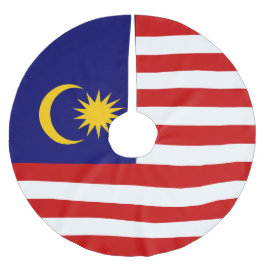 マレーシアの国旗 ブラッシュドポリエステルツリースカート