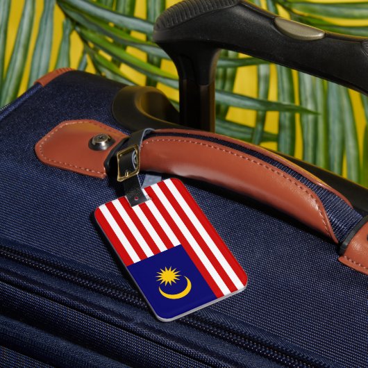 マレーシアの国旗 ラゲッジタグ (正面インサイチュ1)