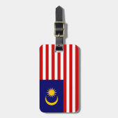 マレーシアの国旗 ラゲッジタグ (正面縦)