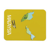 マレーシアの地図 マグネット (横)