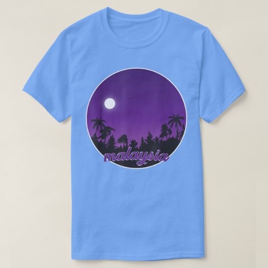 マレーシアの夜の手のひら Tシャツ (デザイン正面)