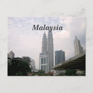 マレーシアの市街地 ポストカード