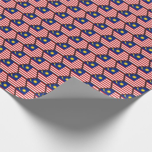 マレーシアの旗の蜜蜂の巣の包装紙 ラッピングペーパー (角)