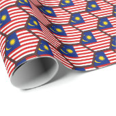 マレーシアの旗の蜜蜂の巣の包装紙 ラッピングペーパー (ロールコーナー)