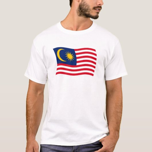 マレーシアの旗のTシャツ Tシャツ (正面)