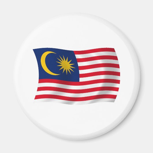 マレーシアの旗マグネット マグネット (正面)