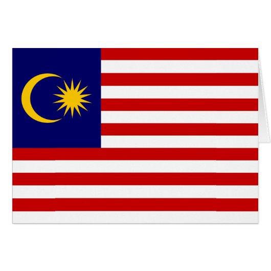 マレーシアの旗 (正面横)
