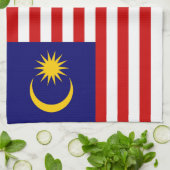 マレーシアの旗 キッチンタオル (折り畳み)