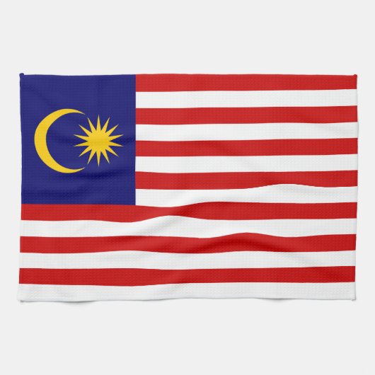 マレーシアの旗 キッチンタオル (横)