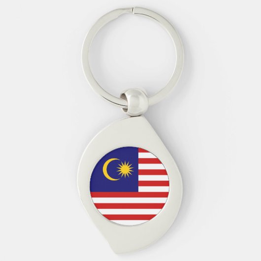 マレーシアの旗 キーホルダー (正面)