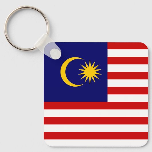 マレーシアの旗 キーホルダー (正面)
