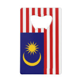 マレーシアの旗 クレジットカード栓抜き (正面)