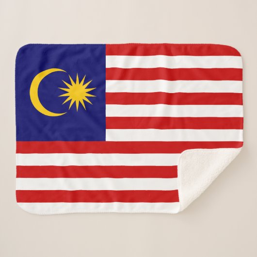マレーシアの旗 シェルパブランケット (正面(横))