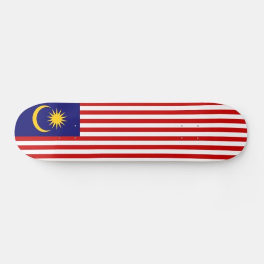マレーシアの旗 スケートボード (横)