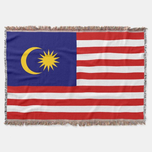 マレーシアの旗 スローブランケット (正面)