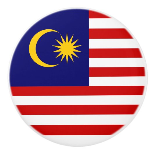 マレーシアの旗 セラミックノブ (正面)