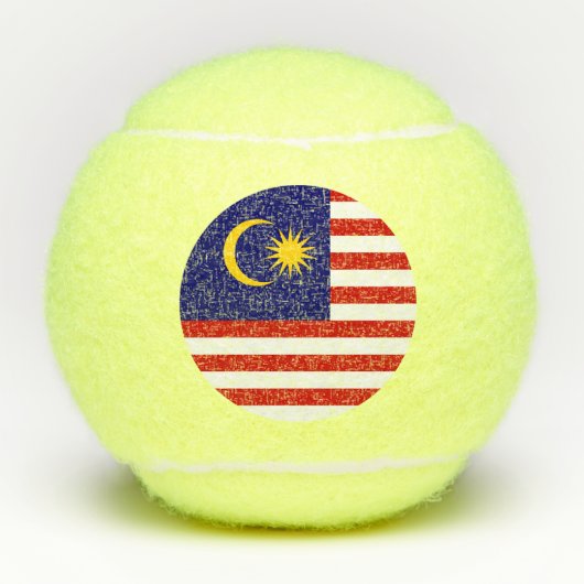 マレーシアの旗 テニスボール (正面)