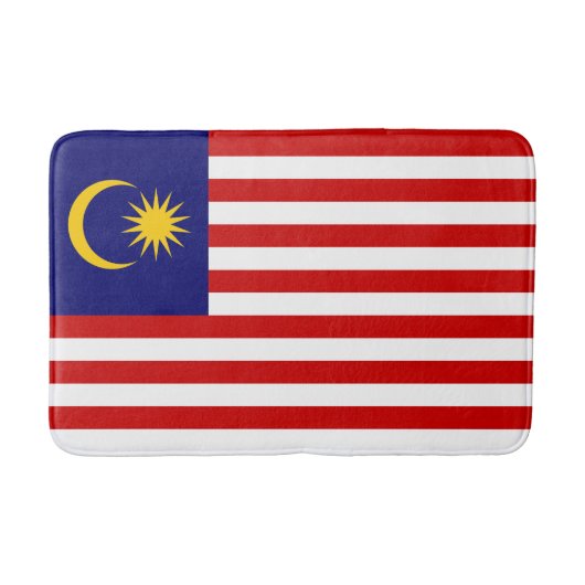 マレーシアの旗 バスマット (正面)