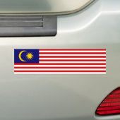 マレーシアの旗 バンパーステッカー (車上)