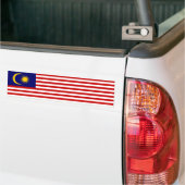マレーシアの旗 バンパーステッカー (トラック上)