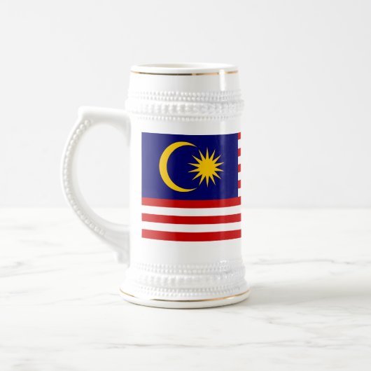 マレーシアの旗 ビールジョッキ (左)