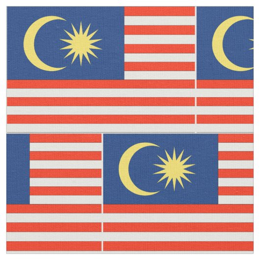 マレーシアの旗 ファブリック (クローズアップ)