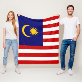 マレーシアの旗 フリースブランケット