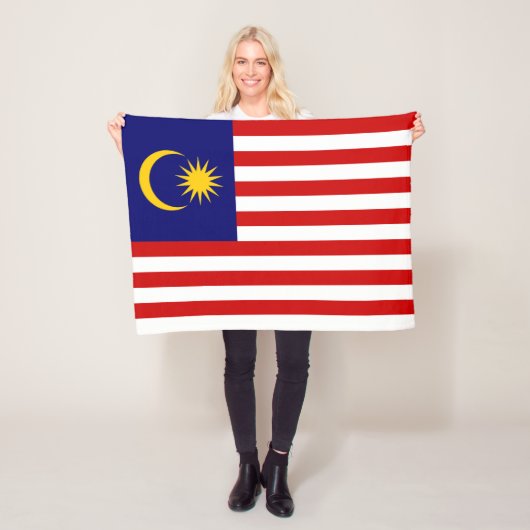 マレーシアの旗 フリースブランケット (インサイチュ)