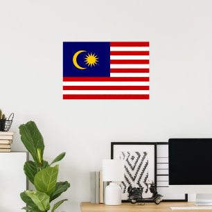 マレーシアの旗 ポスター