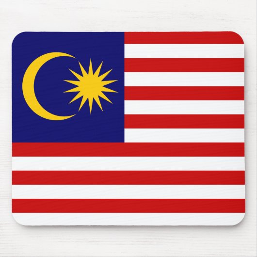 マレーシアの旗 マウスパッド (正面)