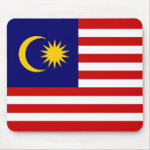 マレーシアの旗 マウスパッド (正面)