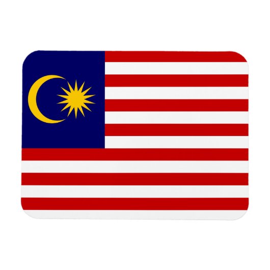 マレーシアの旗 マグネット (横)