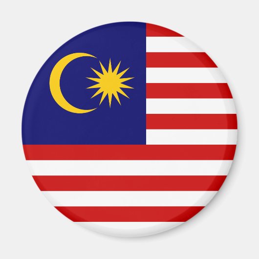 マレーシアの旗 マグネット (正面)