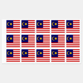 マレーシアの旗 ラベル (シート)