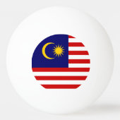 マレーシアの旗 卓球ボール (裏面)